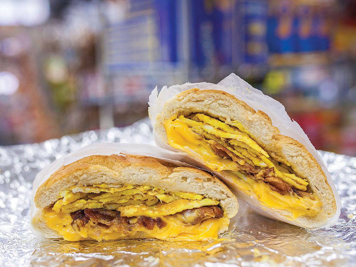 Lamb Cheddar Sausage Sandwich