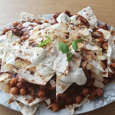 Mutton meat Fatteh