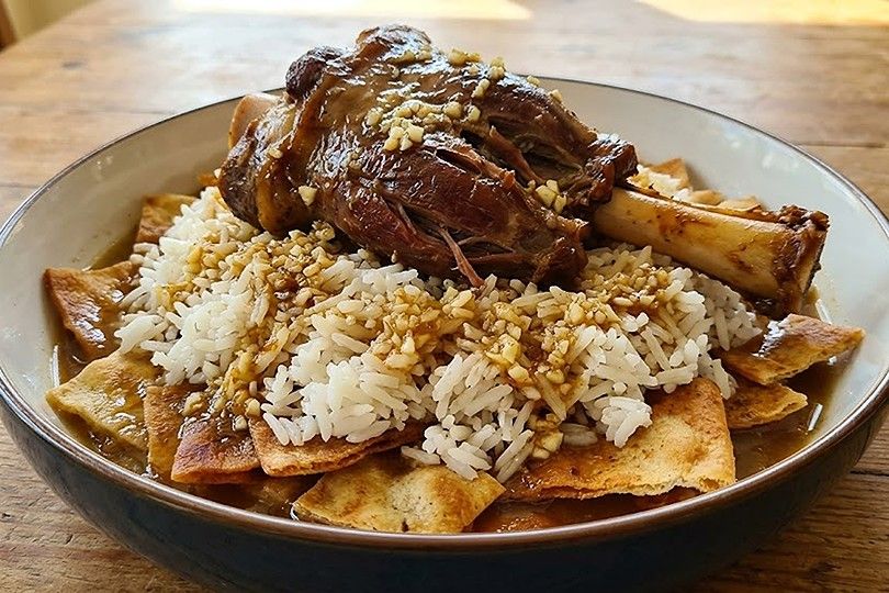 Lamb Shank Fatteh