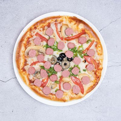 Large Hot Dog oriental pizza