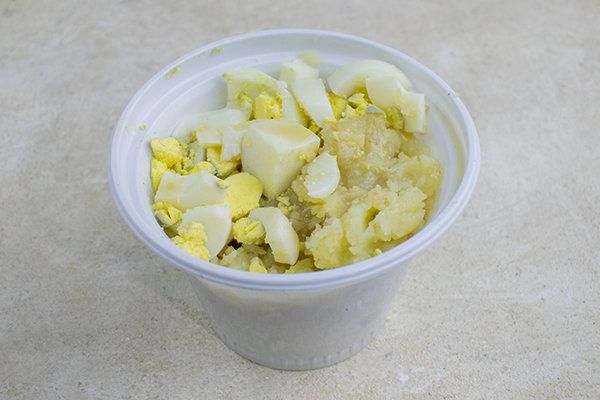 Large Mashed Potato With Boiled Egg Box