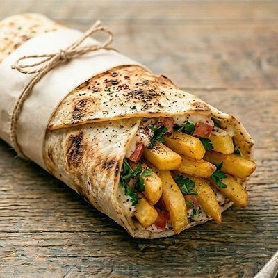Large Mozzarella Potatoes Syrian Sandwich