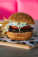 Plain Meat burger sandwich