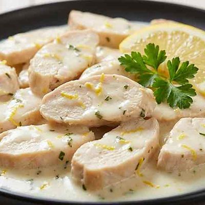 دجاج بالزبدة والليمون