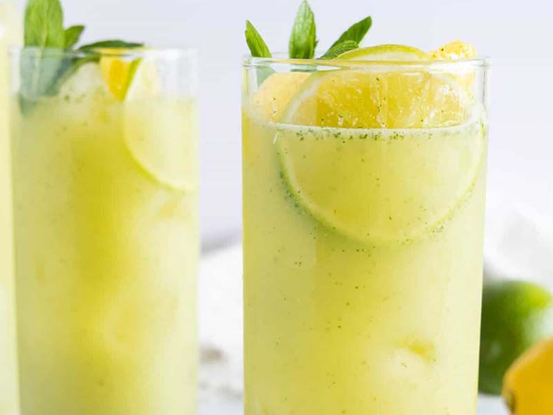Fresh Lemon Mint Juice