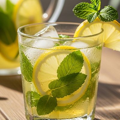 fresh Lemon Mint juice