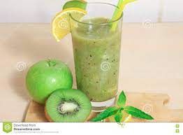 Lemon Mint And Kiwi Smoothie