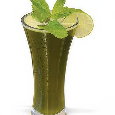 Fresh lemon mint juice