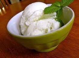 Lemon With Mint Ice Cream