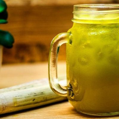 Lemon Sugarcane with Mint