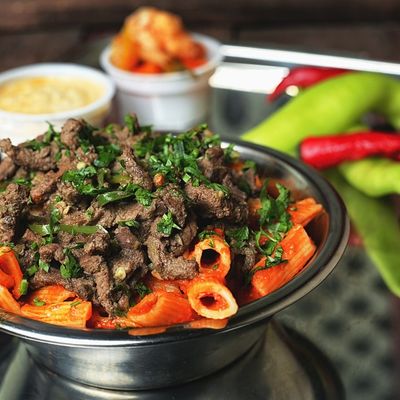 Ensagam Pasta with Liver