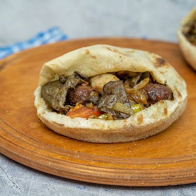 Liver and Gizzard Sandwich