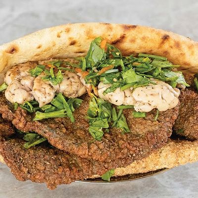 Liver and Mokh Sandwich