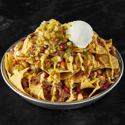 Loaded Brisket Nachos Good For Sharing