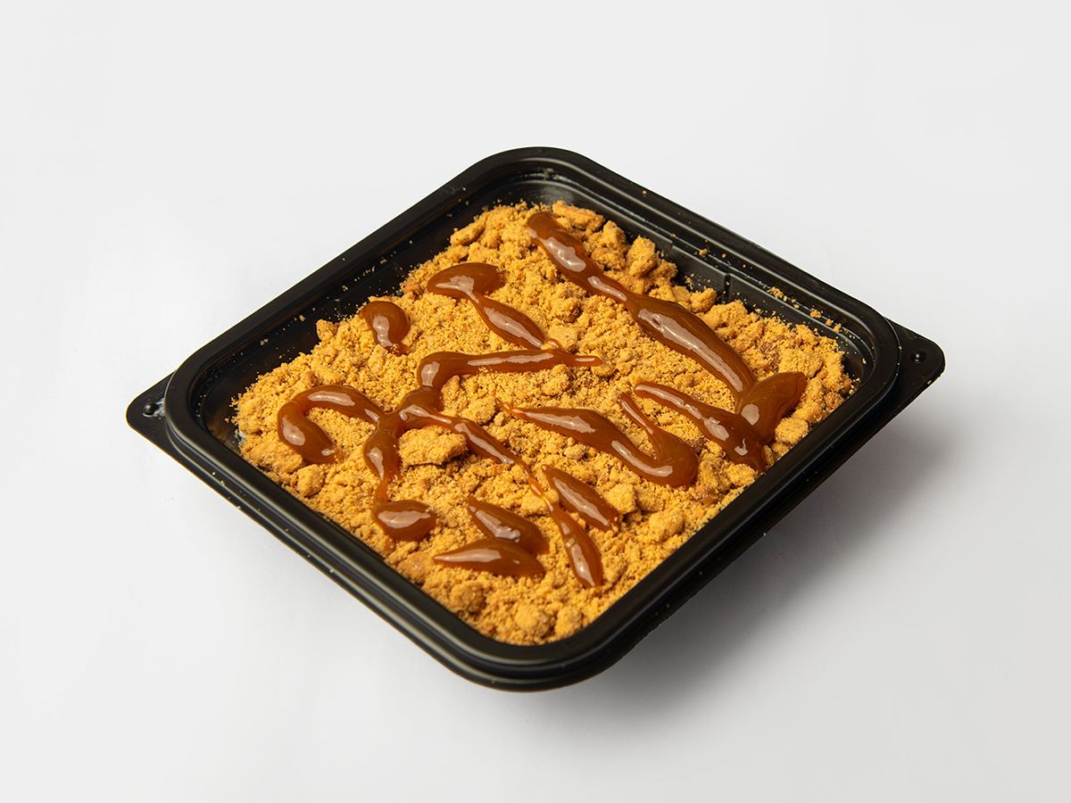 Rice Pudding With Lotus Biscuits And Caramel Sauce