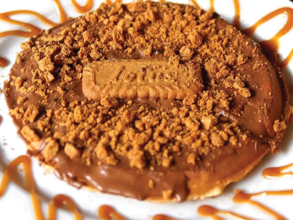 Lotus biscoff waffle