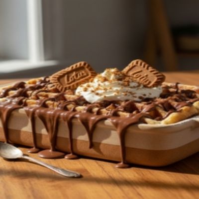 Lotus and White Waffle casserole