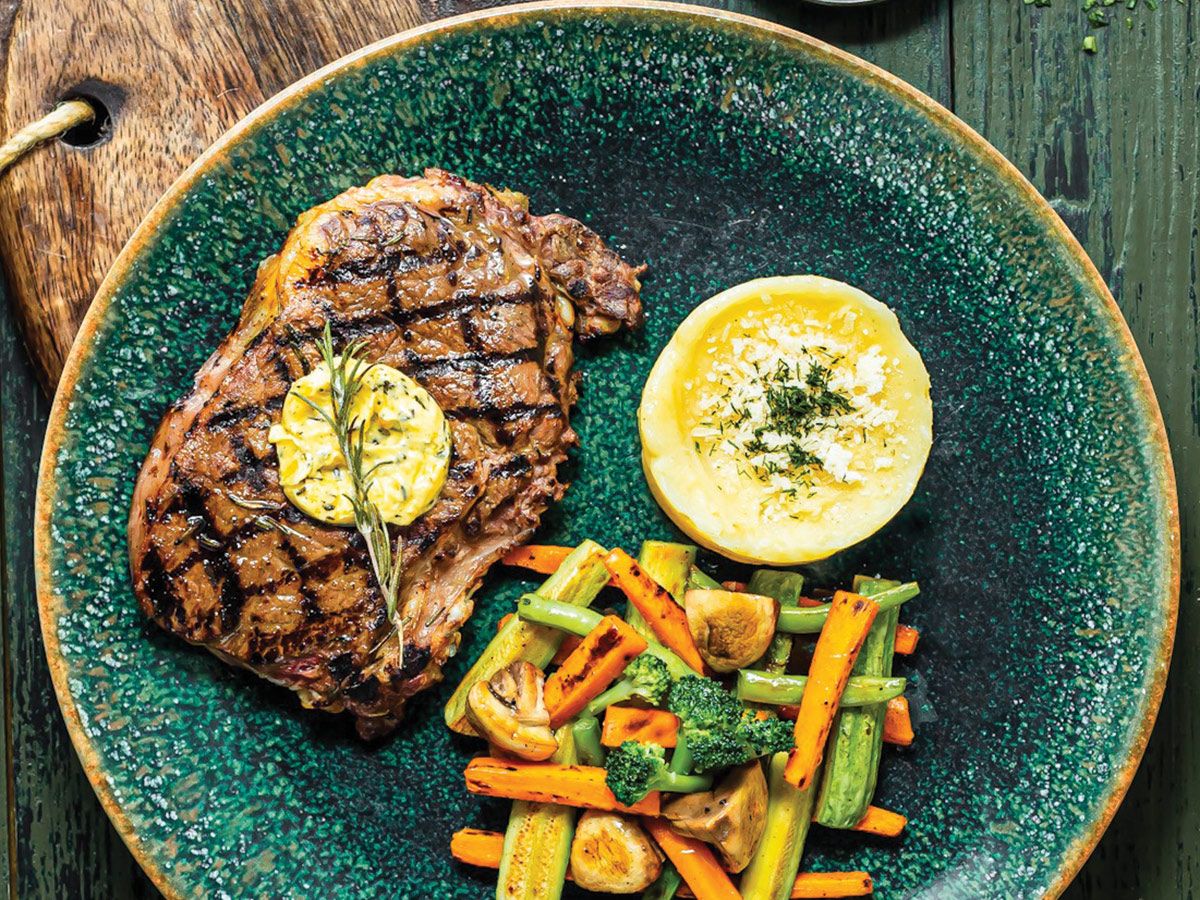 Rib Eye Steak dish