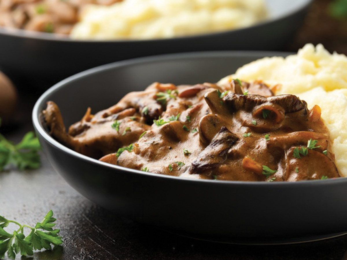 Beef Stroganoff dish