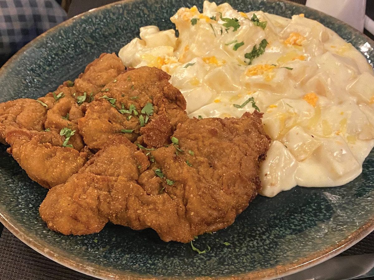 Beef Escalope Panee dish