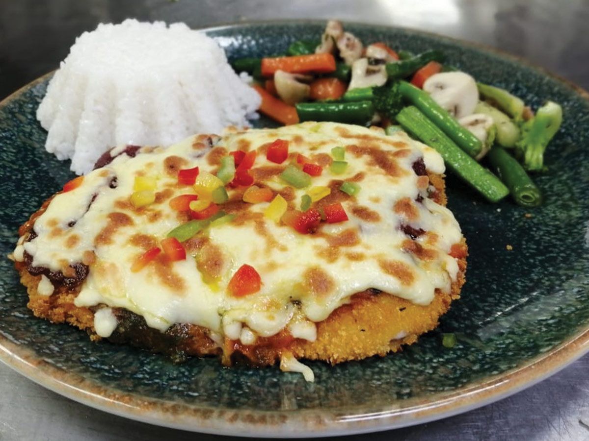 Crispy Chicken gratin dish
