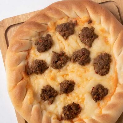 Sausage and cheese Manakish