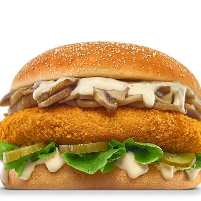 Mushroom Ranch Chicken Burger