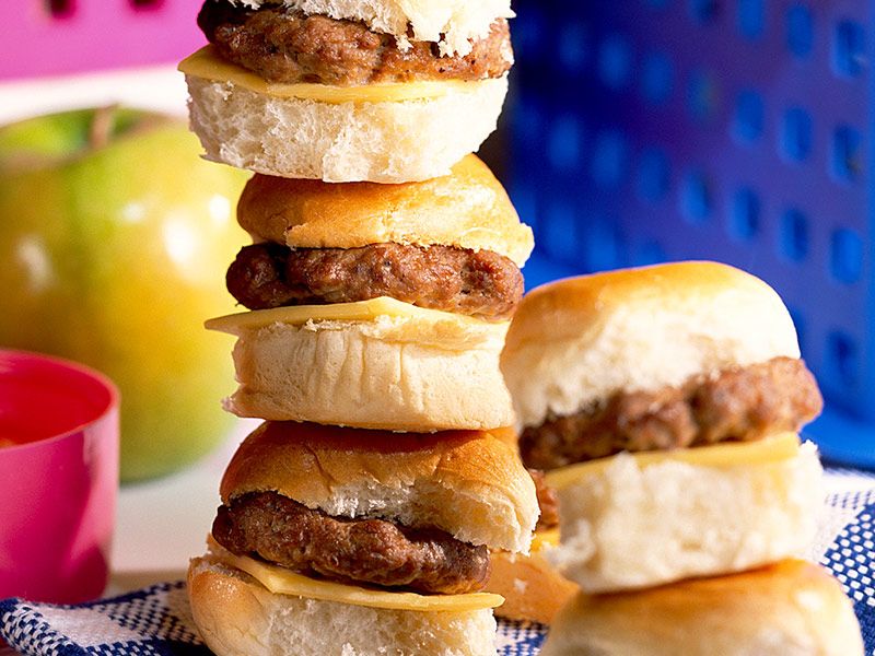 Mini Cheese Burger Sandwich Meal