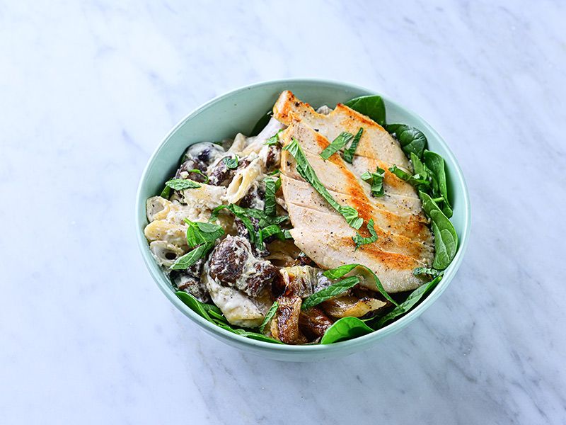 Mushroom Penne Pasta
