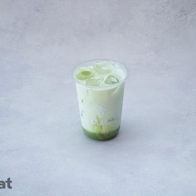 Iced matcha latte