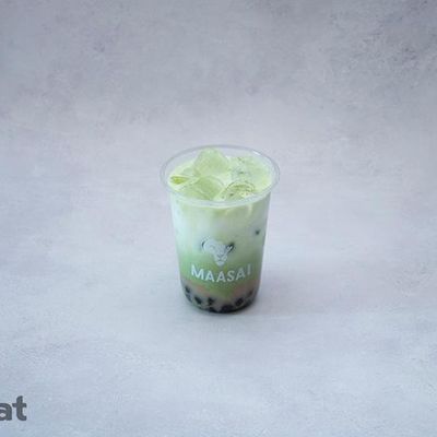 White Chocolate Boba Matcha Frappe