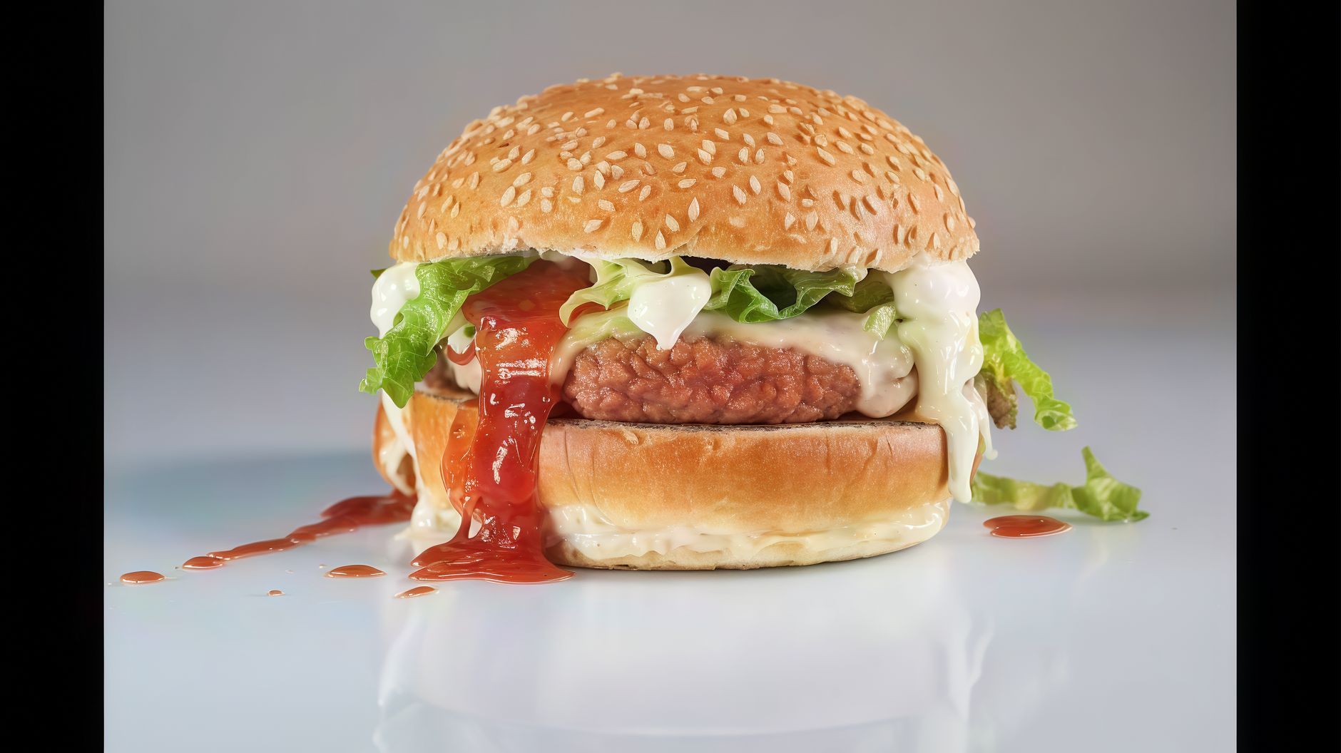 Mac Plain burger sandwich