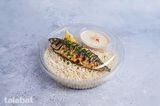 Mackerel Fish + Rice + Tahini