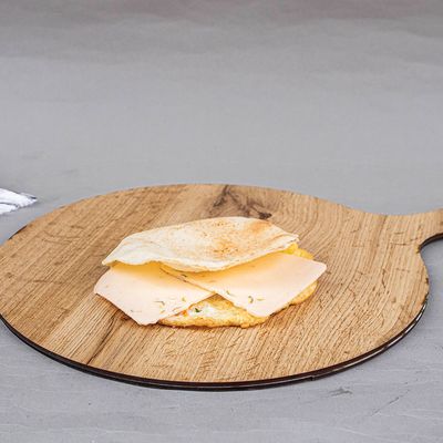 Omelette eggs with cheddar cheese