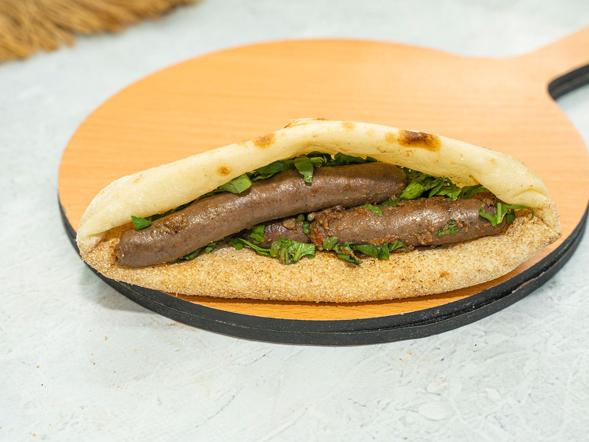Grilled sausage Sandwich Baladi