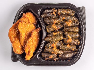 Chicken Pane With Mahshi Meal