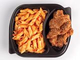 Beefsteak and Pasta Meal