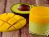 Mango Avocado With Pomegranate Juice