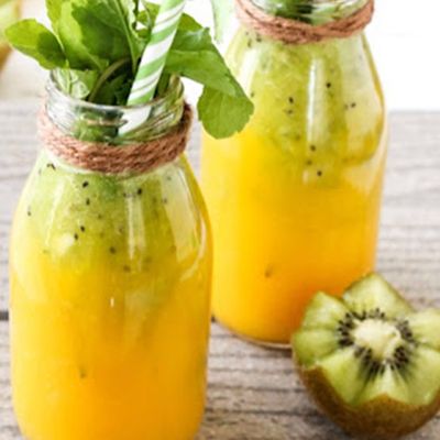 Mango With Kiwi Juice