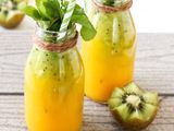 Mango With Kiwi Juice