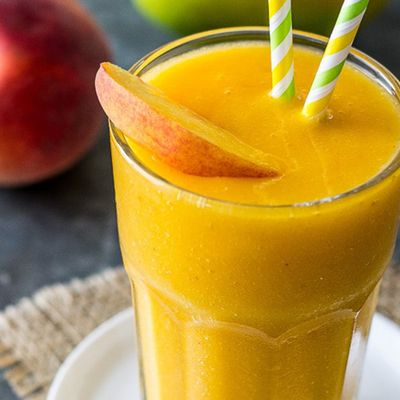 Mango With Peach Juice