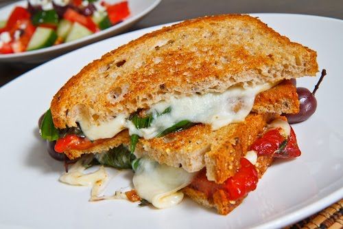Marinated cheese sandwich