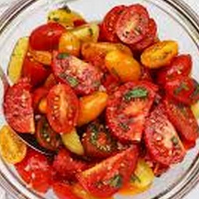 Marinated tomato salad