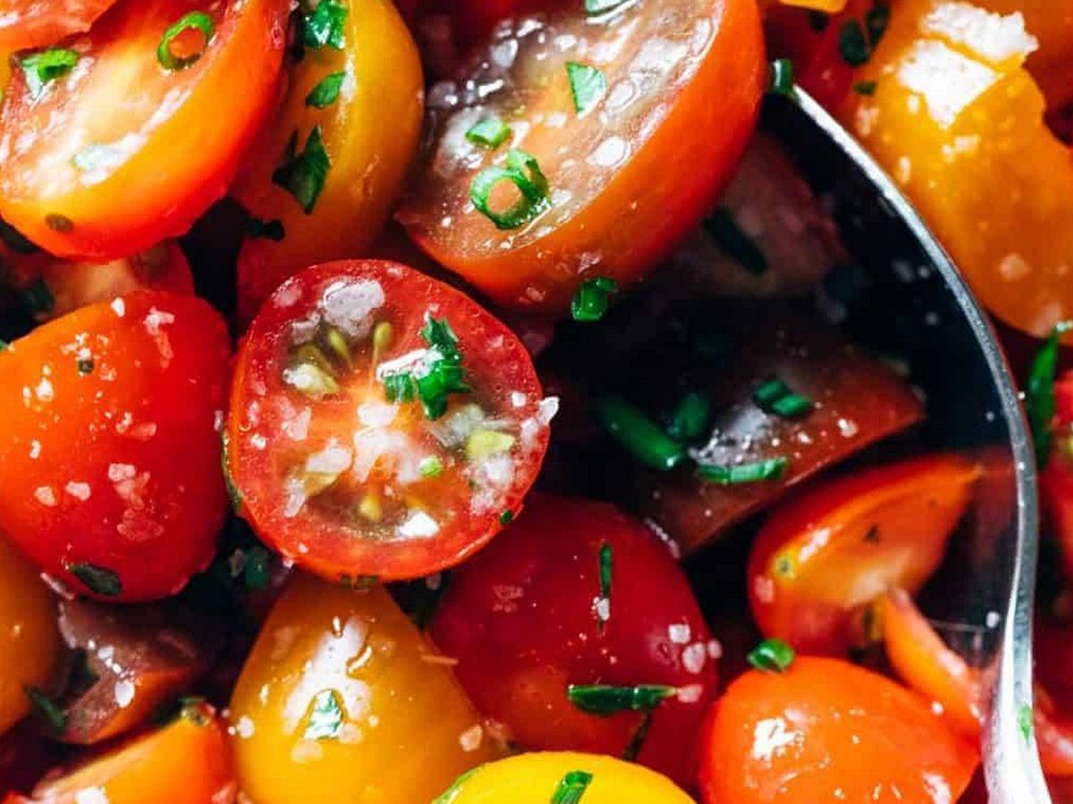Marinated tomatoes