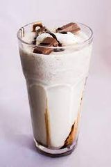 Mars mixed with Chocolate ice cream