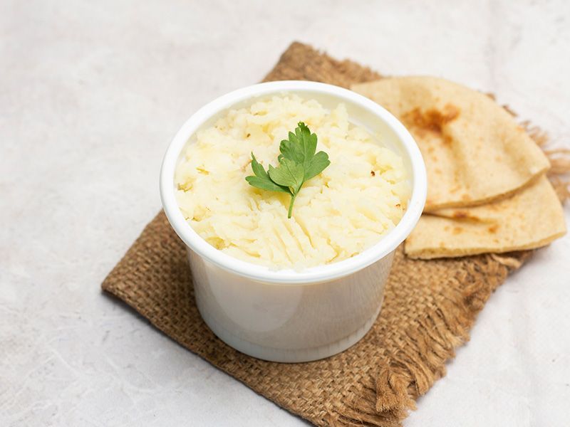 Box of mashed potatoes