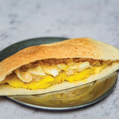Mashed Potato with Egg Sandwich