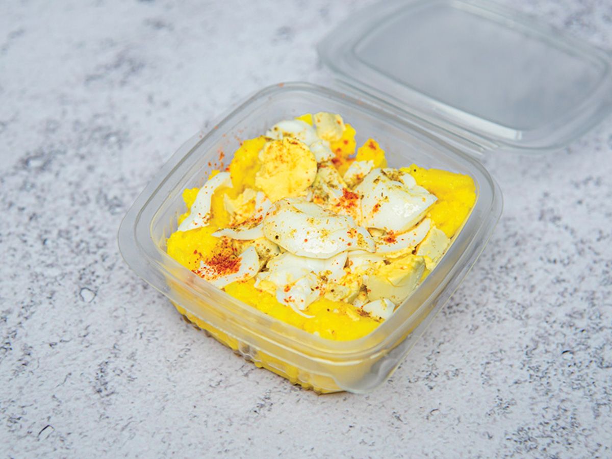 Mashed Potatoes Eggs Box