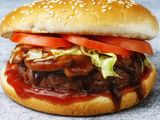 Beef Burger With Mushroom Sandwich