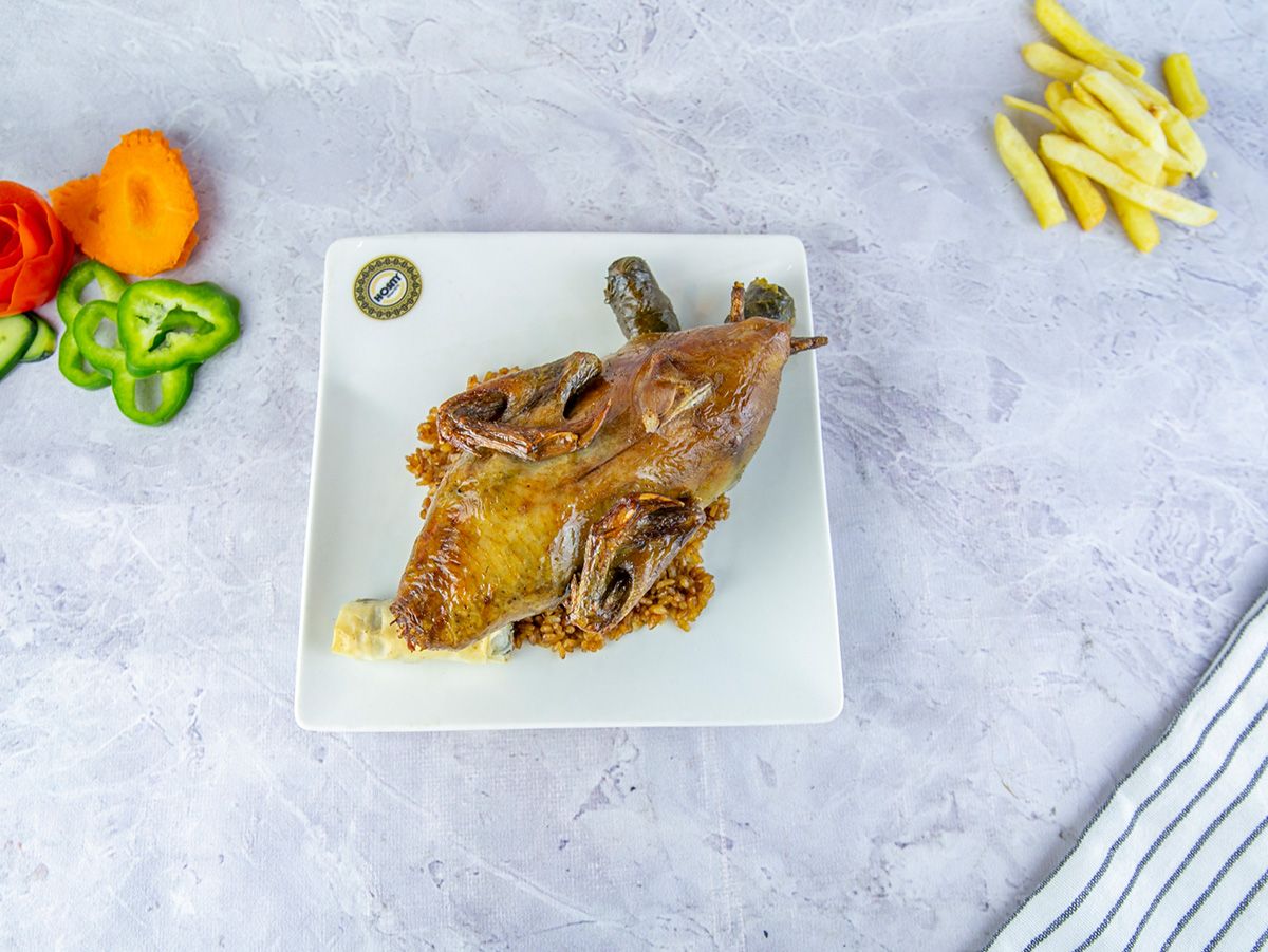 Stuffed Pigeon With Rice Or Grits